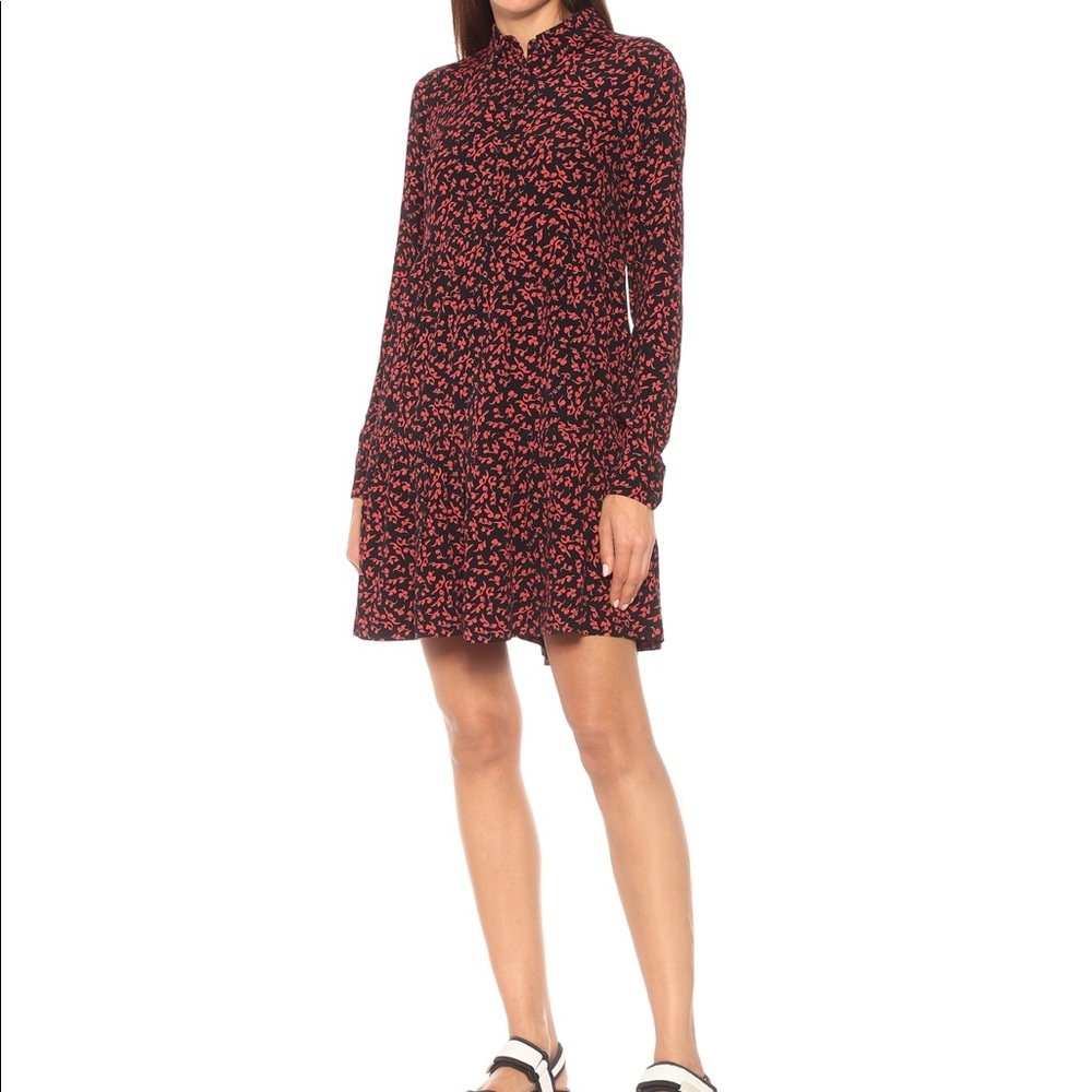Ganni Floral Shirt Dress Size 34 / US 2-4